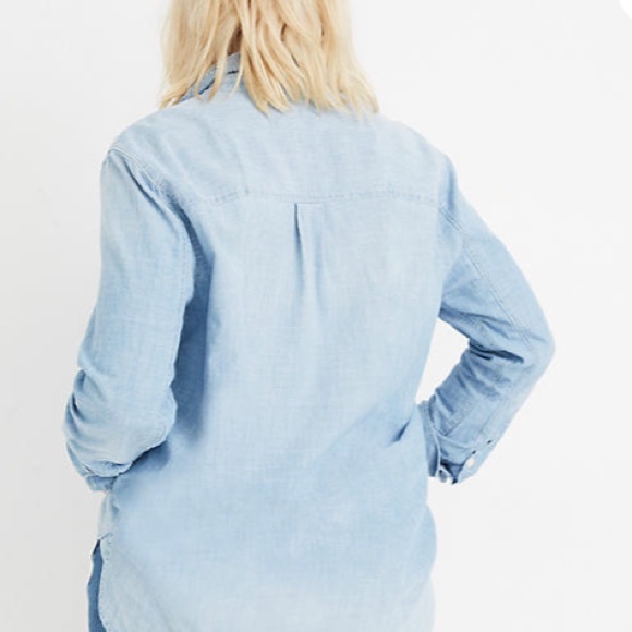 Madewell chambray Classic Ex-Boyfriend Shirt - Picture 6 of 7